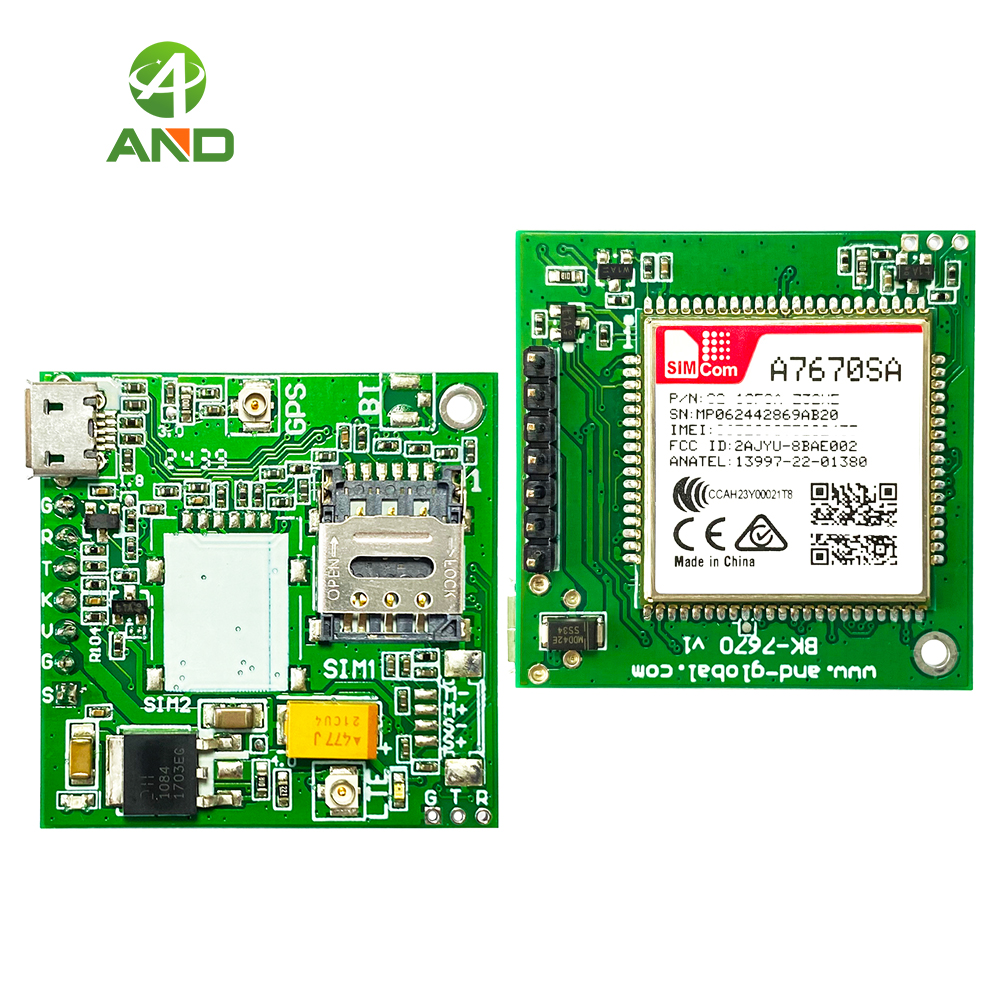 Simcom A7670sa 4g Cat 1 With Gsm Gps Module With Development Core Board Wireless Ttl 2 Sim Card Slot With 4g Gps Antennas