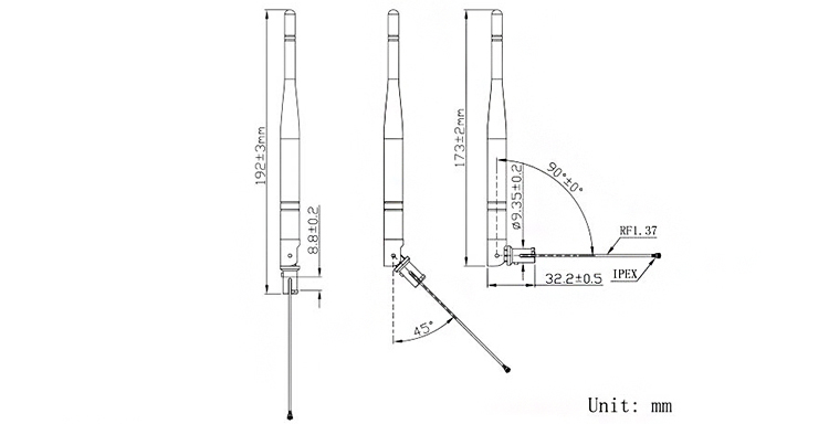 Ism New Ipex Ipx 433mhz Antenna,433 Mhz Antennas With Ipex Connector 7