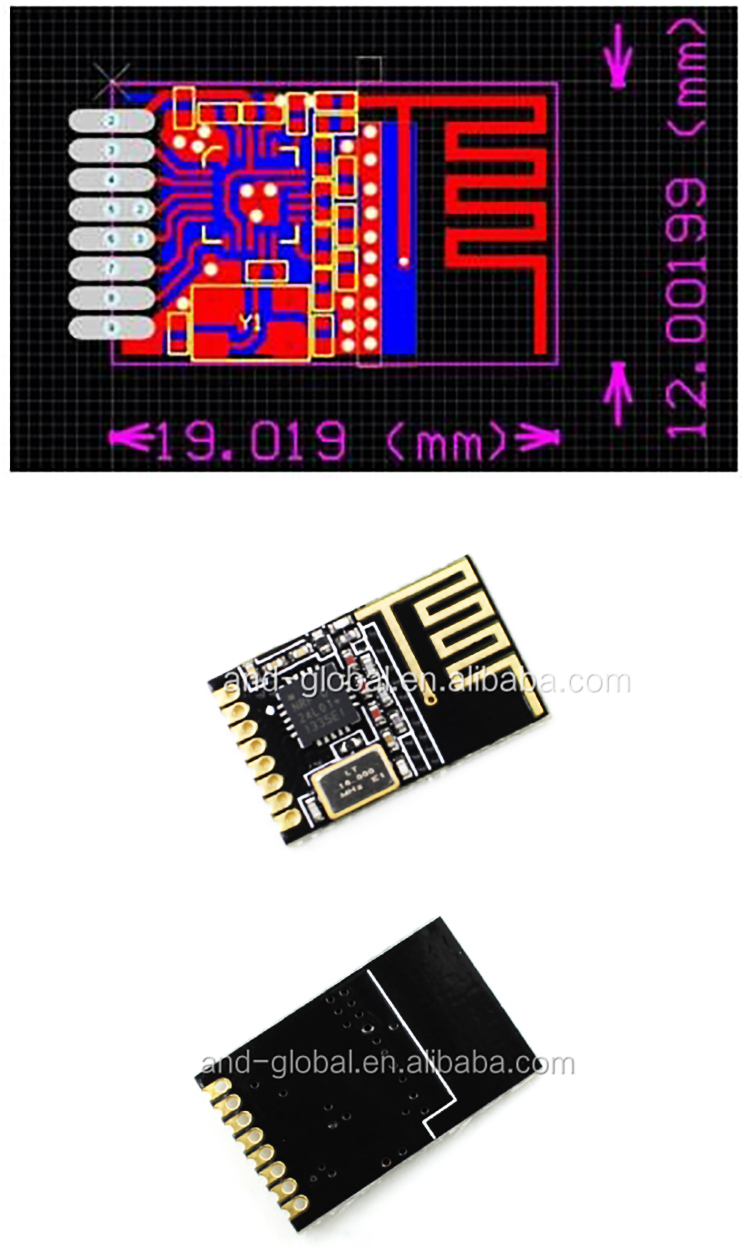 Power Enhanced Version Smd Nrf24l01 Wireless Module Nrf24l01+mini Module 2.4g 8