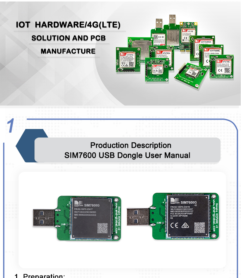 Usb Dongle Sim7600g,Lte Usb Dongle Cat1 Simcom 4g 1pc 5