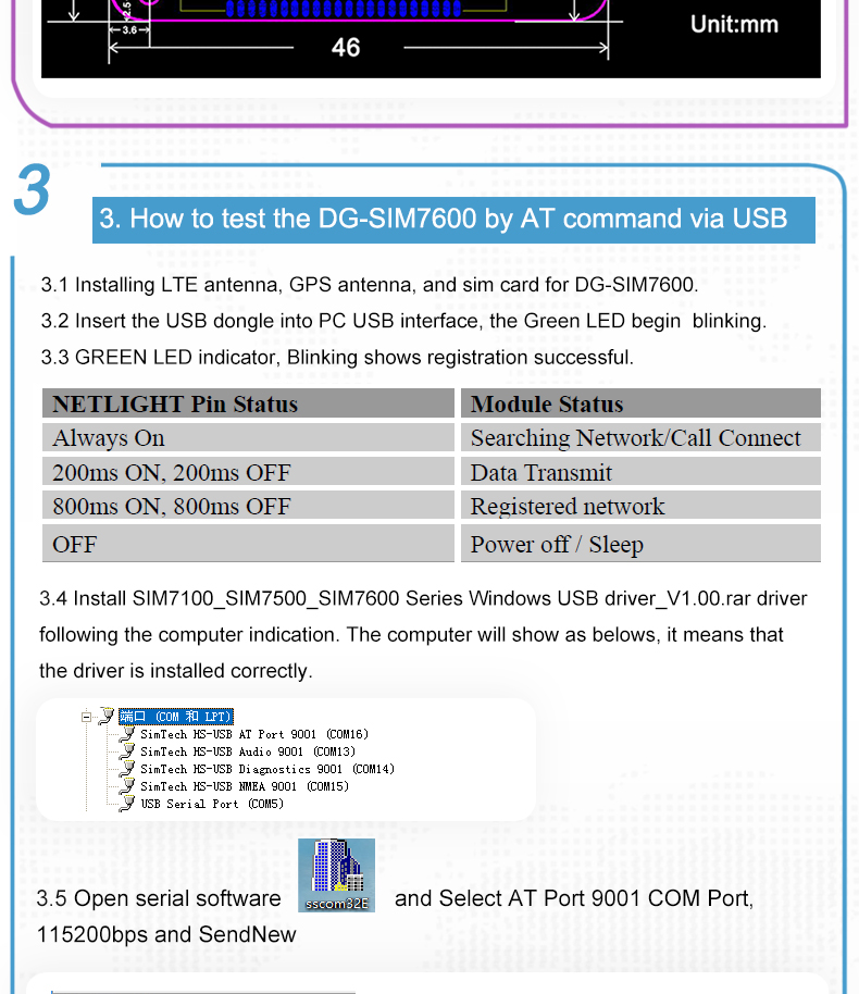 Usb Dongle Sim7600g,Lte Usb Dongle Cat1 Simcom 4g 1pc 7