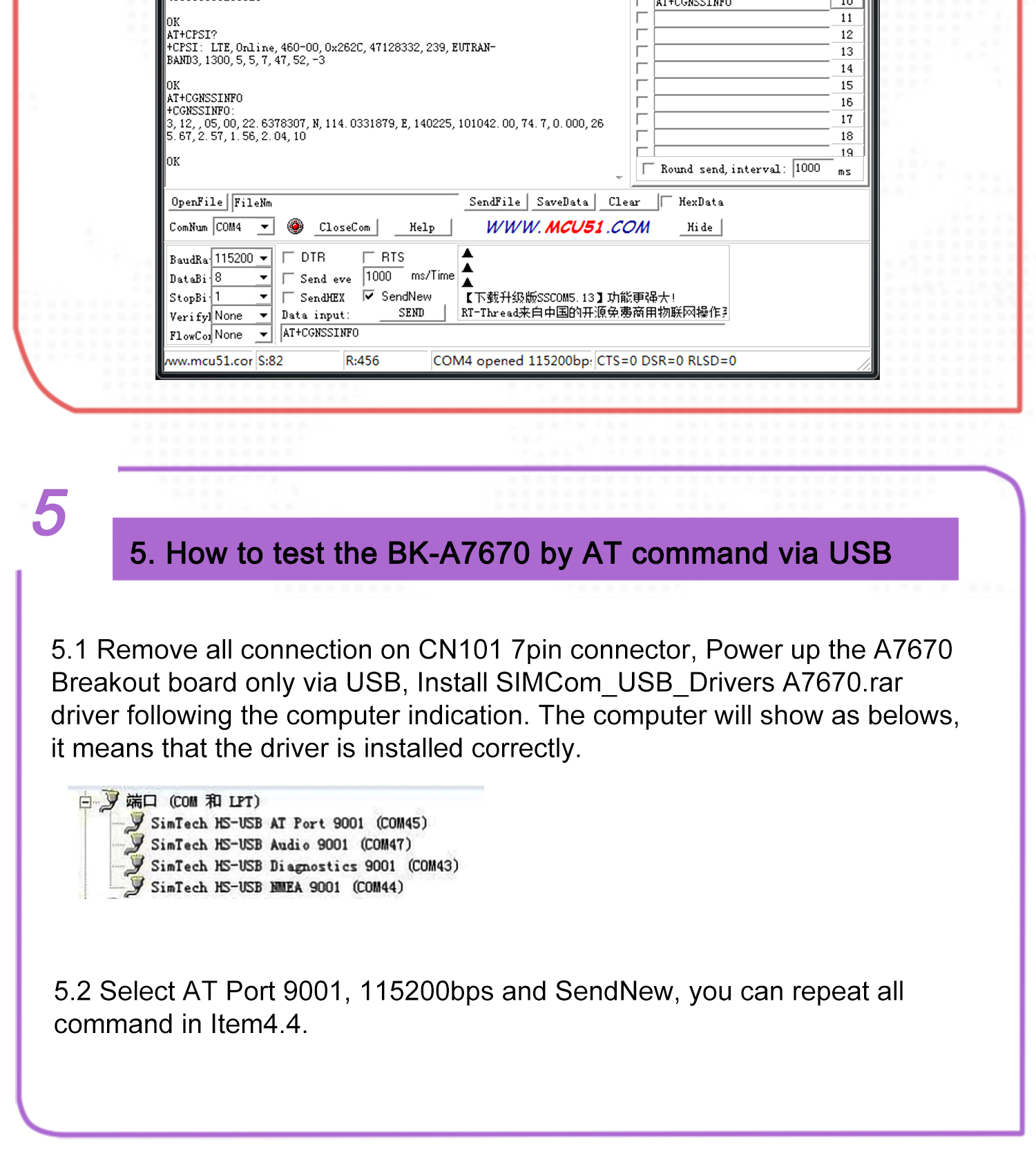 Simcom A7670e 4g Cat 1 With Gsm Gps Module With Development Core Board Wireless Communication Ttl With 4g Gps Antennas 14
